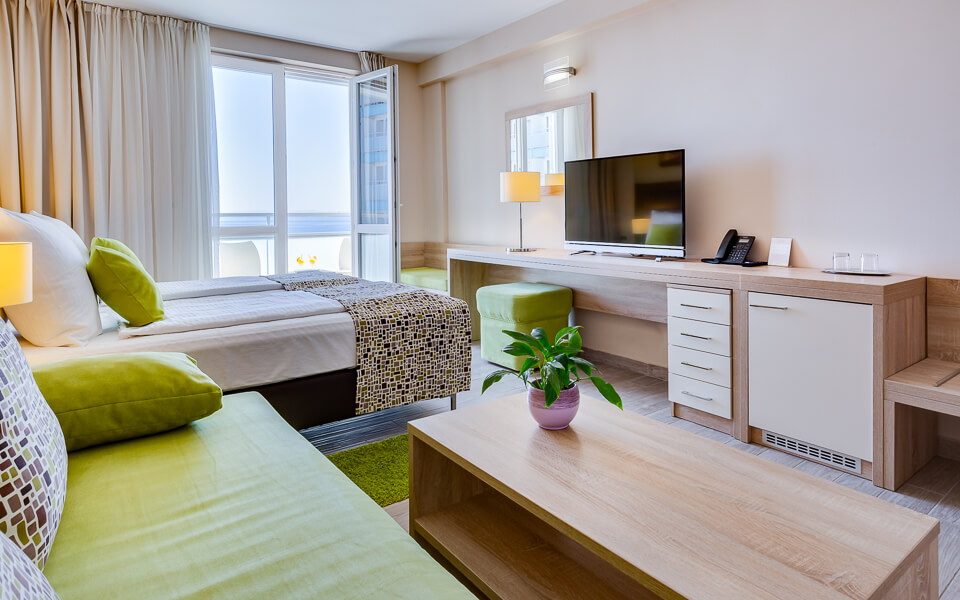 Fotografija sobe u hotelu, pogled na more iz sobe