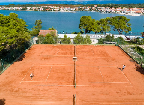 Reklamna fotografija snimana dronom, tenis